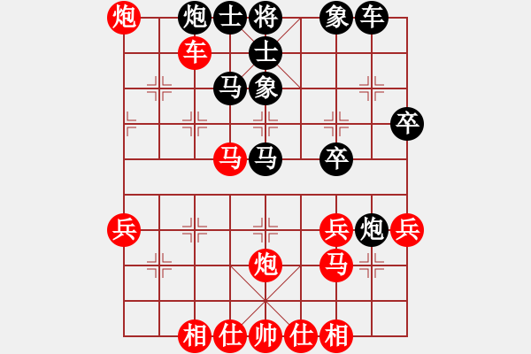 象棋棋譜圖片：張愛民(業(yè)9-2)先勝王建國(業(yè)9-2)202203130121.pgn - 步數(shù)：40 