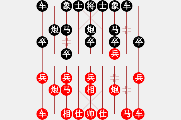 象棋棋譜圖片：第03輪 第02臺(tái) 天津 潘奕辰 先和 杭州 吳魏 - 步數(shù)：10 