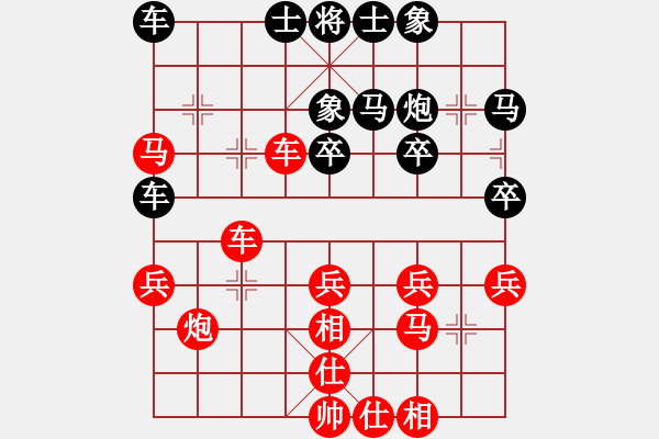 象棋棋譜圖片：bbboy002（業(yè)8-2） 先勝 棋周世鴻（業(yè)8-3） - 步數(shù)：30 