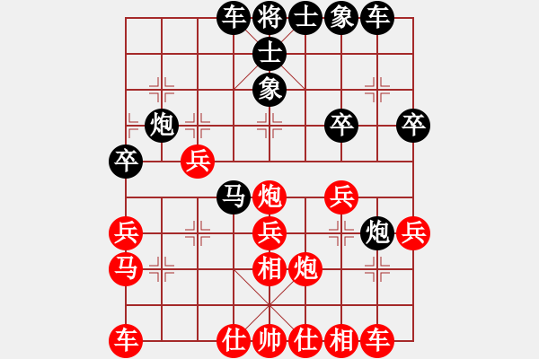 象棋棋譜圖片：bbboy002（業(yè)7-1） 先勝 簡(jiǎn)單快樂(lè)（業(yè)6-3） - 步數(shù)：30 