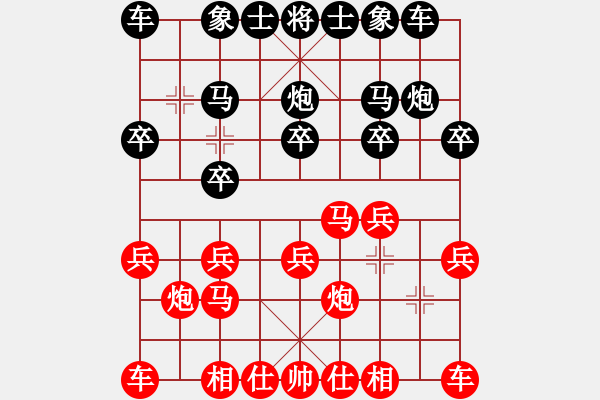 象棋棋譜圖片：老高[997887617] -VS- 橫才俊儒[292832991] - 步數(shù)：10 