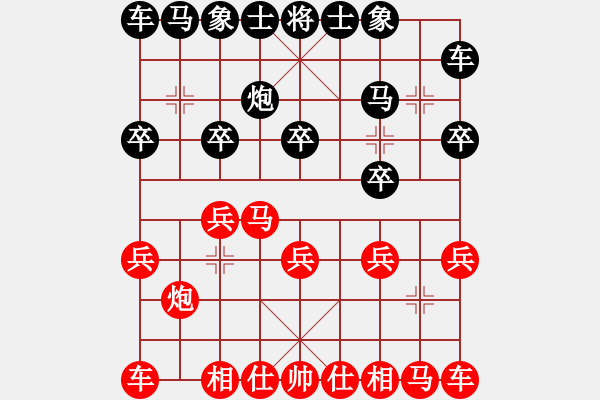 象棋棋譜圖片：山東 李翰林 和 上海 趙瑋 - 步數(shù)：10 