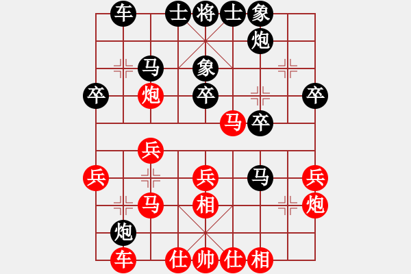 象棋棋譜圖片：胡楊林(5段)-勝-初學(xué)者之一(7段) - 步數(shù)：30 