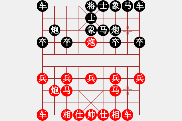 象棋棋譜圖片：葬心紅勝y火龍【中炮局】 - 步數(shù)：10 