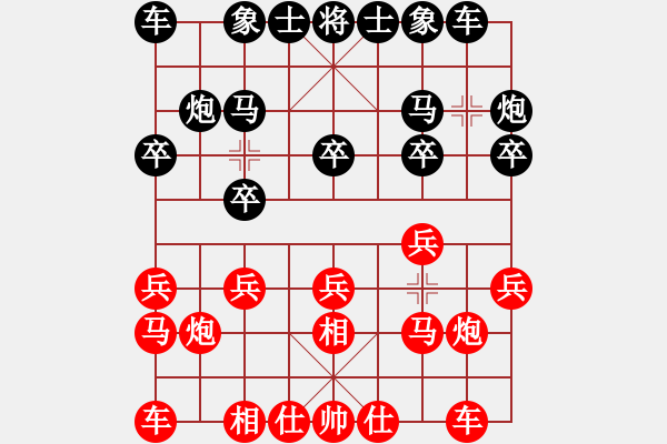 象棋棋谱图片：刘光辉 先和 张荣骁 - 步数：10 