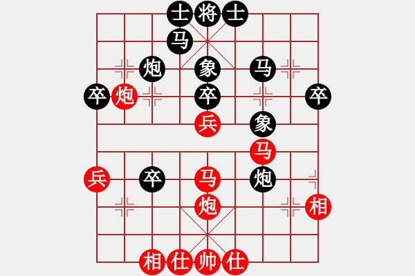 象棋棋譜圖片：樂山令狐沖(9段)-負(fù)-地球村村長(月將) - 步數(shù)：40 