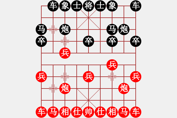 象棋棋譜圖片：湘西屠夫紅負(fù)葬心【仙人指路對(duì)卒底炮】 - 步數(shù)：10 