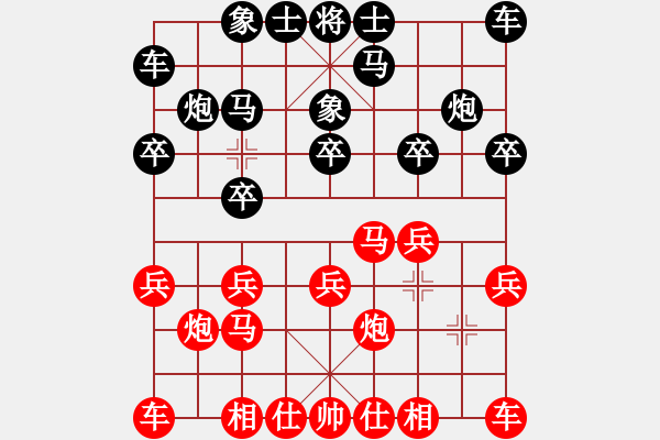 象棋棋譜圖片：仙人指路（業(yè)五升業(yè)六評測對局）黑超時，我先勝 - 步數(shù)：10 