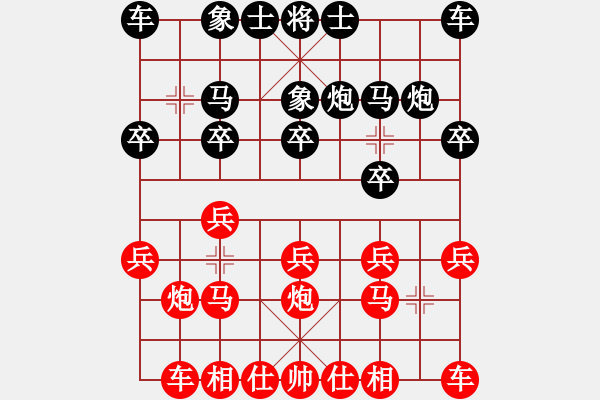 象棋棋谱图片：刘俊达 先和 曹志成 - 步数：10 