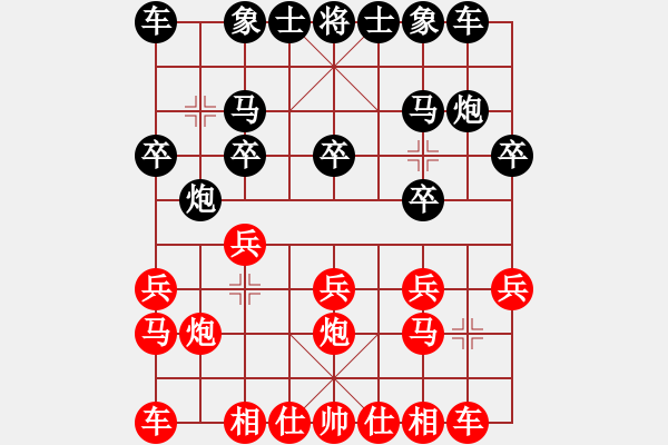 象棋棋譜圖片：財(cái)哥[紅] -VS- 英德少年棋臭陳健纘[黑] - 步數(shù)：10 