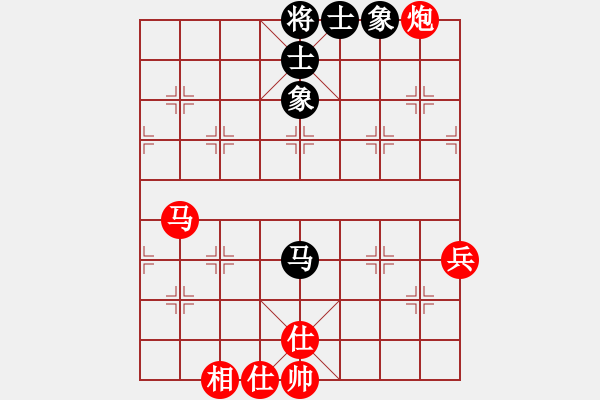 象棋棋譜圖片：順炮黑緩開(kāi)車進(jìn)7卒炮2進(jìn)4（旋風(fēng)勝巫師業(yè)余級(jí)） - 步數(shù)：96 