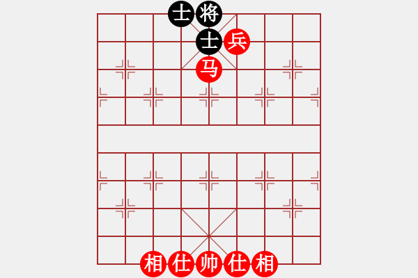 象棋棋譜圖片：馬兵必勝單缺象，02巧妙困斃 - 步數(shù)：5 