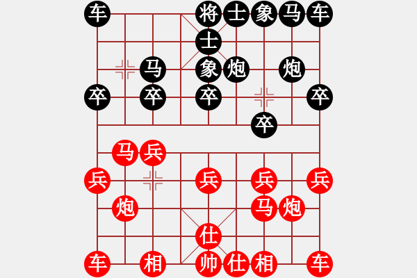 象棋棋譜圖片：行者必達(dá)[紅] -VS- foxxuweina[黑] - 步數(shù)：10 