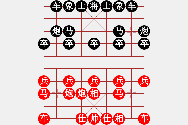 象棋棋譜圖片：兩頭蛇[406039482] -VS- 于無(wú)聲處聽(tīng)驚雷[914010114] - 步數(shù)：10 