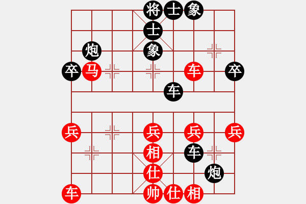 象棋棋譜圖片：以戰(zhàn)養(yǎng)戰(zhàn)(3段)-負(fù)-鈍刀慢劍斬(5段) - 步數(shù)：40 