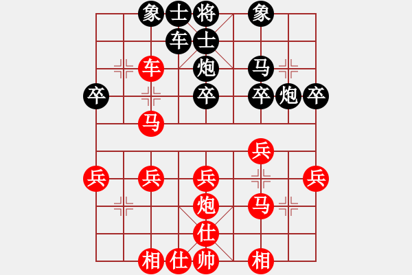 象棋棋譜圖片：分紅比例符合技術(shù)開(kāi) 勝 消失的舊時(shí)光 。 - 步數(shù)：30 