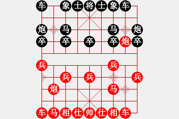 象棋棋譜圖片：11916局 A08-邊兵局-小蟲引擎24層 紅先和 天天AI選手 - 步數(shù)：10 