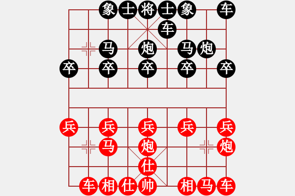 象棋棋譜圖片：龍王[紅] -VS- 橫才俊儒[黑] - 步數(shù)：10 