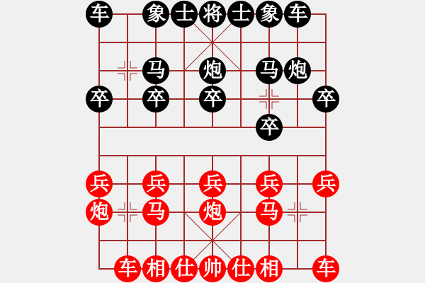 象棋棋譜圖片：靈石(9段)-負(fù)-義縣大鐵錘(5段)中炮緩開車對(duì)后補(bǔ)列炮 - 步數(shù)：10 