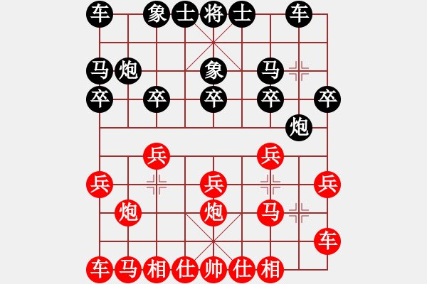 象棋棋譜圖片：ltltyrs(5級(jí))-負(fù)-弈劍飄邢州(5級(jí)) - 步數(shù)：10 