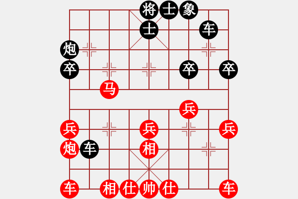 象棋棋譜圖片：筷 樂 虎 [1193370316] -VS- ‖棋家軍‖詩棋[892347242] - 步數(shù)：30 