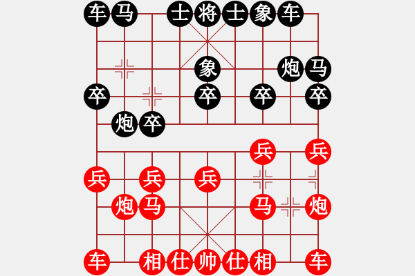 象棋棋譜圖片：四面楚哥[804109633] -VS- 楚汗[373060157] - 步數(shù)：10 