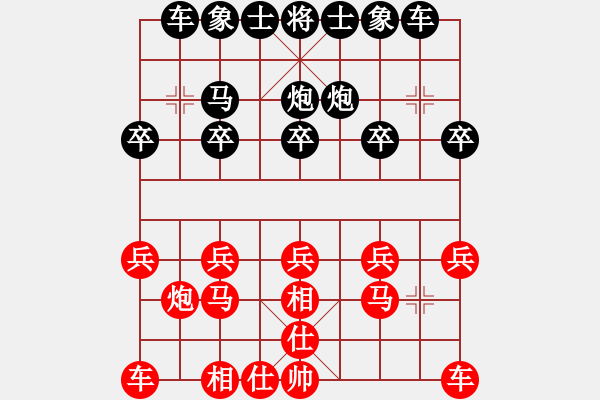 象棋棋譜圖片：心若止水[547561742] -VS- 橫才俊儒[292832991] - 步數(shù)：10 