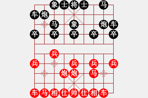 象棋棋谱图片：余庆和 先负 刘飚 - 步数：10 