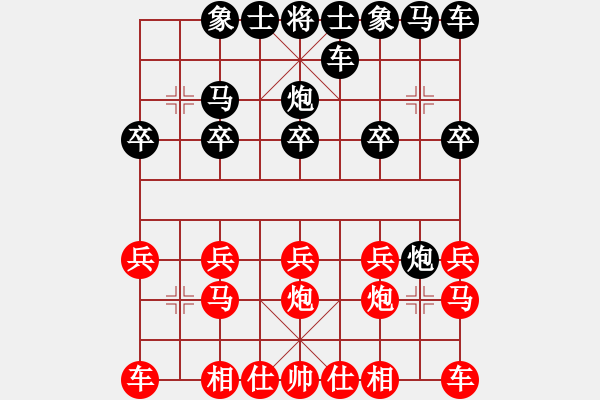 象棋棋譜圖片：冰海小子[紅] -VS- 橫才俊儒[黑] - 步數(shù)：10 