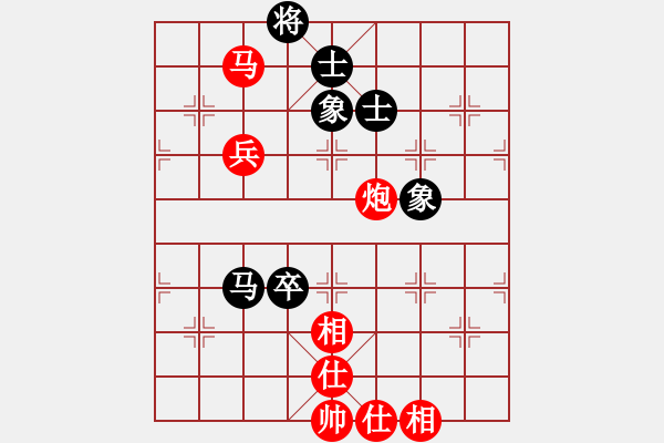 象棋棋譜圖片：232 - 馬炮高兵仕相全例勝馬高卒士象全 - 步數：20 