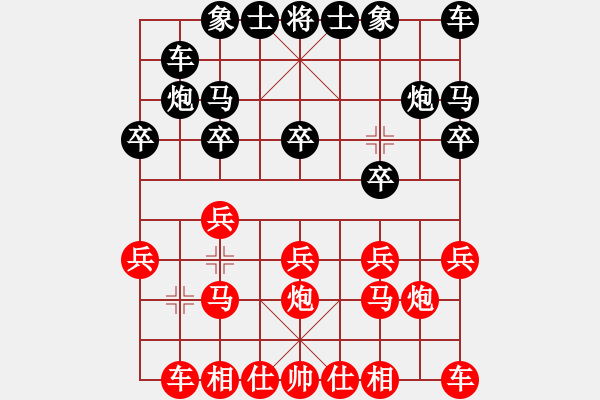 象棋棋譜圖片：象棋愛(ài)好者 VS 初級(jí)棋士 - 步數(shù)：10 