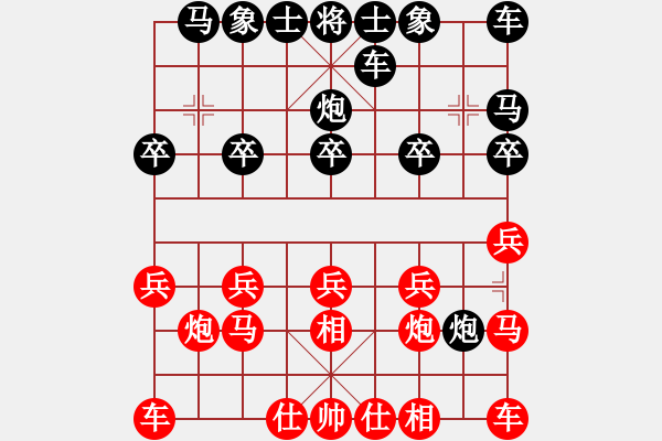 象棋棋譜圖片：67局 A08- 邊兵局-小蟲引擎23層(2569) 先勝 張遼(1600) - 步數(shù)：10 