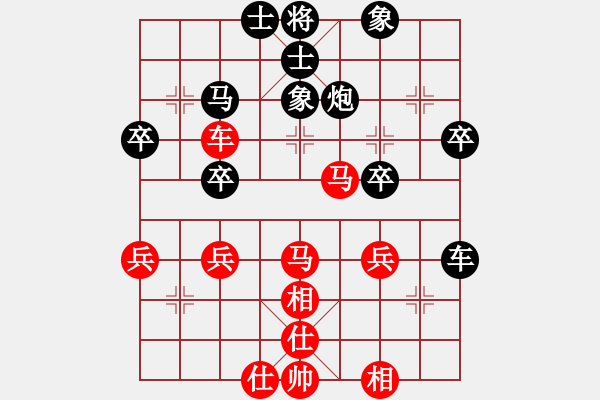 象棋棋譜圖片：五7 射陽周衛(wèi)東先負(fù)南京朱寶成 - 步數(shù)：40 