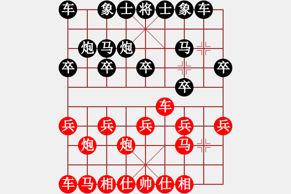 象棋棋譜圖片：6893局 A60-過(guò)宮炮局-天天AI選手FALSE 紅先負(fù) 小蟲引擎23層 - 步數(shù)：10 