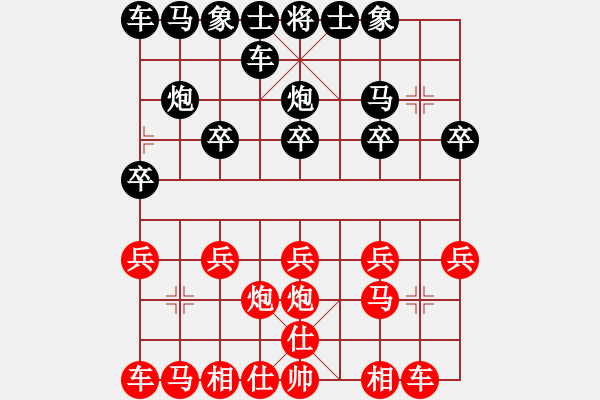 象棋棋譜圖片：流浪天涯[紅] -VS- 橫才俊儒[黑] - 步數(shù)：10 