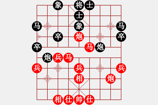 象棋棋譜圖片：王倫勇     先勝 劉錚       - 步數(shù)：40 