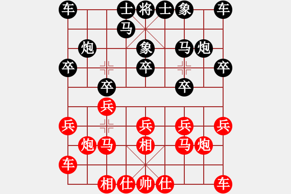象棋棋谱图片：赵攀伟 先和 谢岿 - 步数：10 