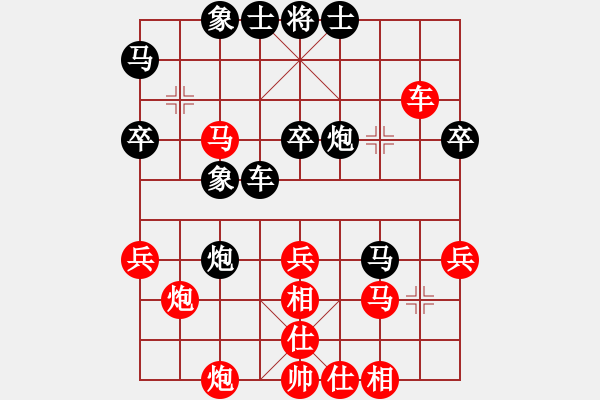 象棋棋谱图片：中炮过河车互进七兵对屏风马左马盘河 红七路马 问情(地煞)-胜-弥勒佛主(风魔) - 步数：40 