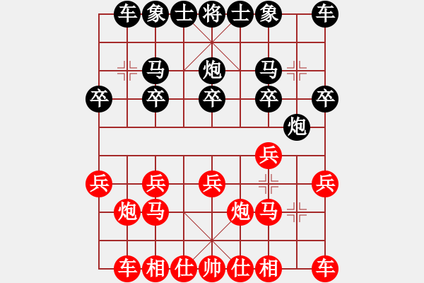 象棋棋譜圖片：天平星張橫(5段)-勝-啊棋友好(9段) - 步數(shù)：10 