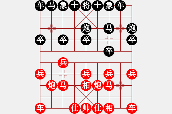 象棋棋譜圖片：外來者(2段)-負-劉大(2段) - 步數(shù)：10 