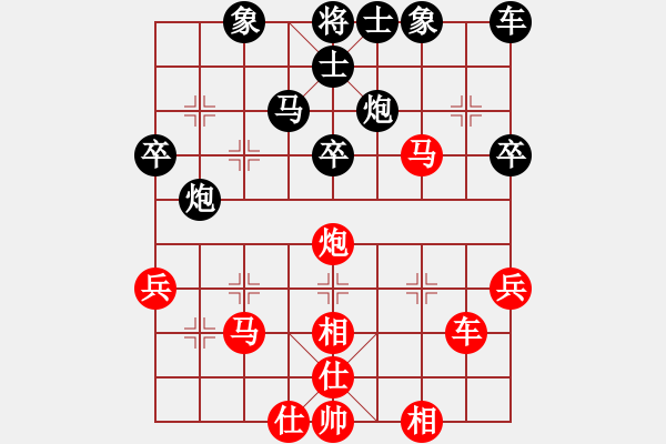 象棋棋譜圖片：何老頑童(8段)-負(fù)-dfff(7段) - 步數(shù)：40 