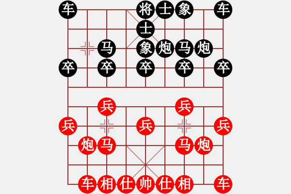 象棋棋譜圖片：仙人指路對(duì)過宮炮 （紅進(jìn)馬 ）   象棋勢(shì)家(日帥)-和-鶴城之智者(9段) - 步數(shù)：10 