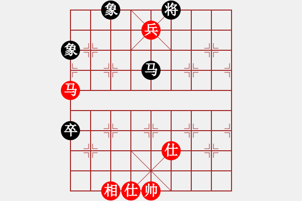 象棋棋譜圖片：仙人指路對(duì)過宮炮 （紅進(jìn)馬 ）   象棋勢(shì)家(日帥)-和-鶴城之智者(9段) - 步數(shù)：102 