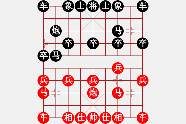 象棋棋譜圖片：紅勝_中國象棋-雷電模擬器_BUGCHESS_AVX2_105步_20240207211538567.xqf - 步數(shù)：10 