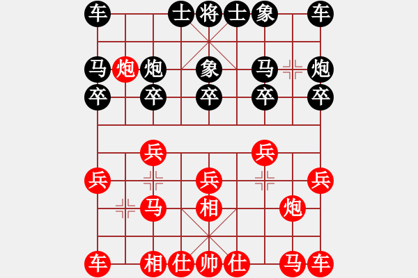 象棋棋谱图片：林宏敏     先和 王晓华     - 步数：10 