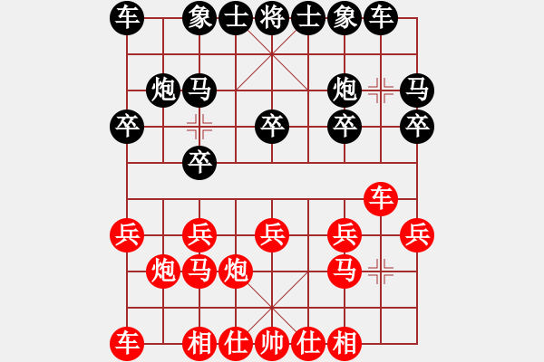 象棋棋譜圖片：名木坊[1323610046] -VS- 思雨[973211332] - 步數(shù)：10 