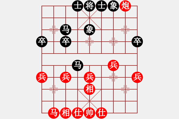 象棋棋譜圖片：布局失機(jī) 忘守被殺：對(duì)面嶺[紅] -VS- 偏鋒炮王[黑] - 步數(shù)：30 