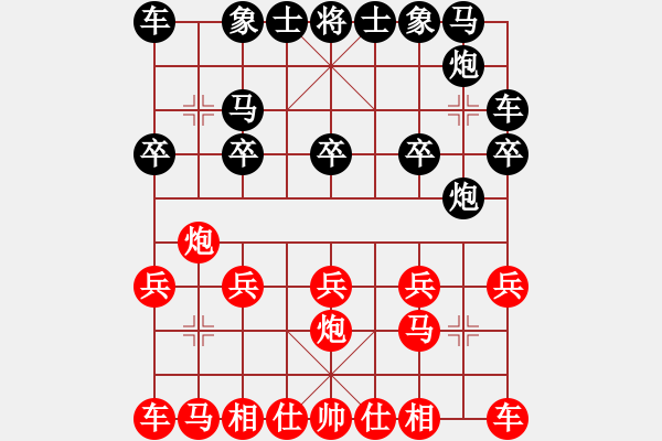 象棋棋譜圖片：好男孩[紅] -VS- 寶寶[黑] - 步數(shù)：10 