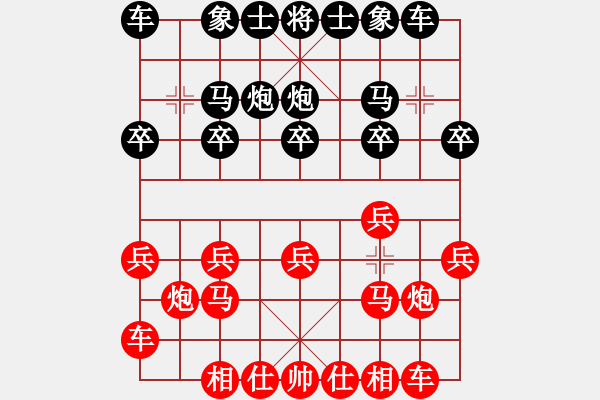 象棋棋譜圖片：出頭鳥的勇氣[紅] -VS- wyp[黑] - 步數(shù)：10 