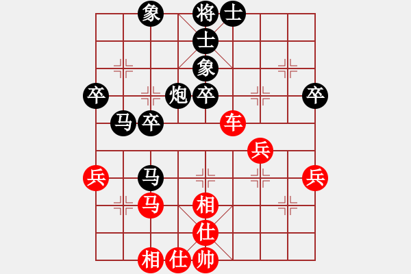 象棋棋譜圖片：出頭鳥的勇氣[紅] -VS- wyp[黑] - 步數(shù)：40 